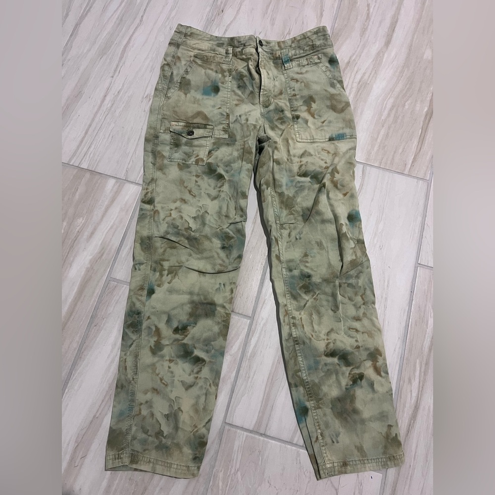 Anthropologie Green Tie-Dye Pants size 29 P - Picture 11 of 13